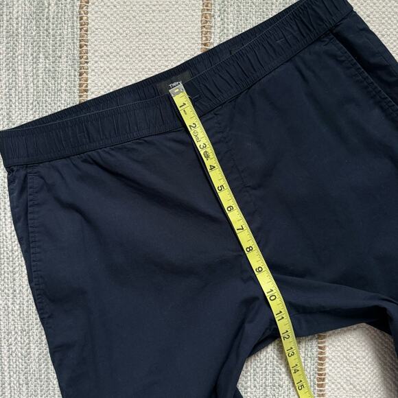 Theory Mayer Drawstring Precision Slim Fit Ponte Navy Ankle Pants Men’s Size 33 - Picture 8 of 10